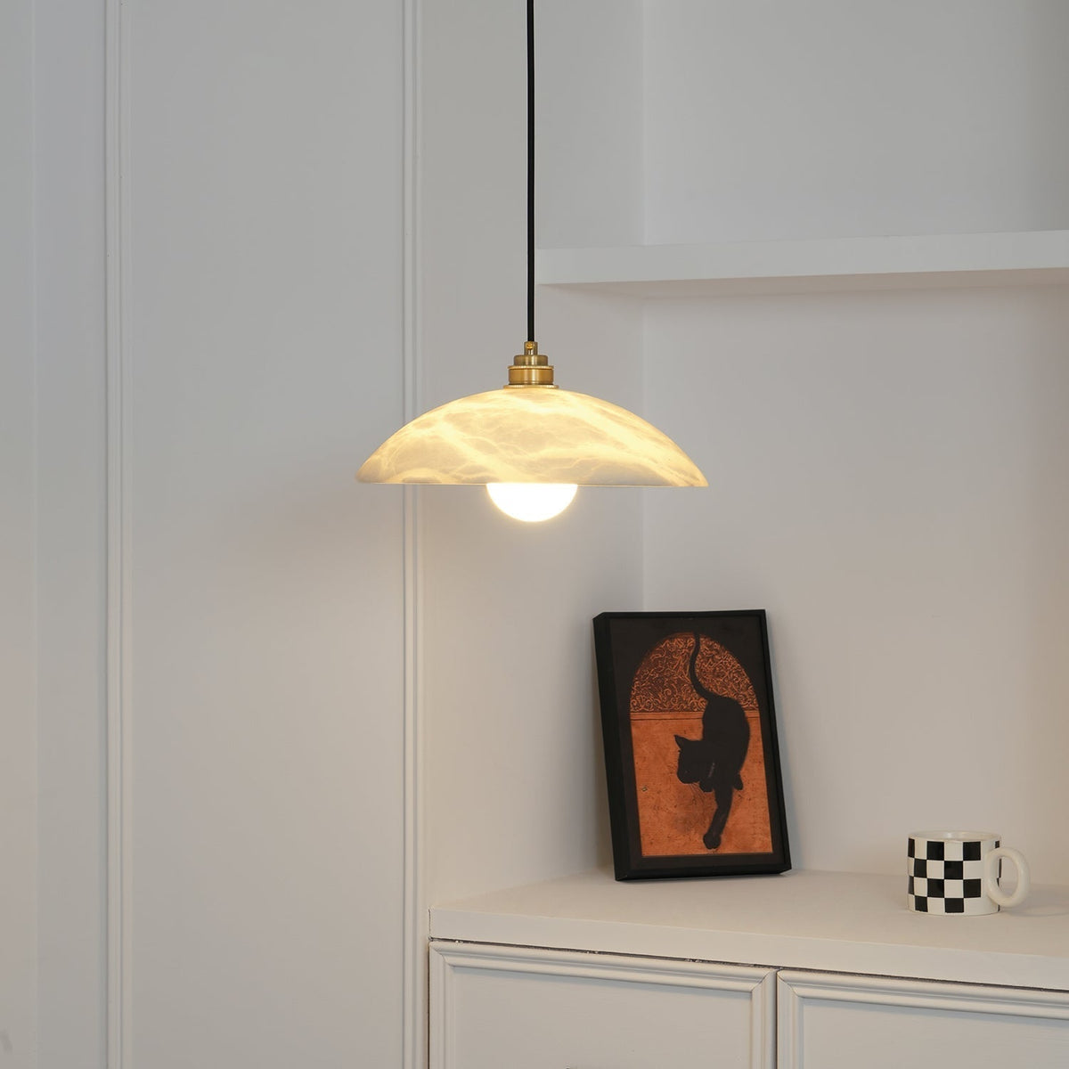 Nerea Minimalist Alabaster Pendant Light