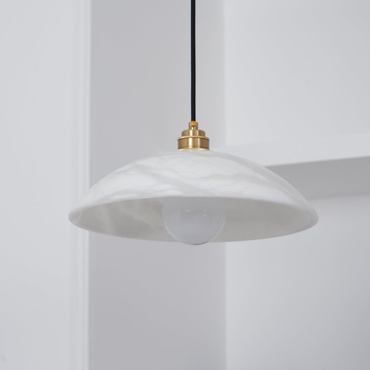 Gesol Alabaster Dome Pendant Light
