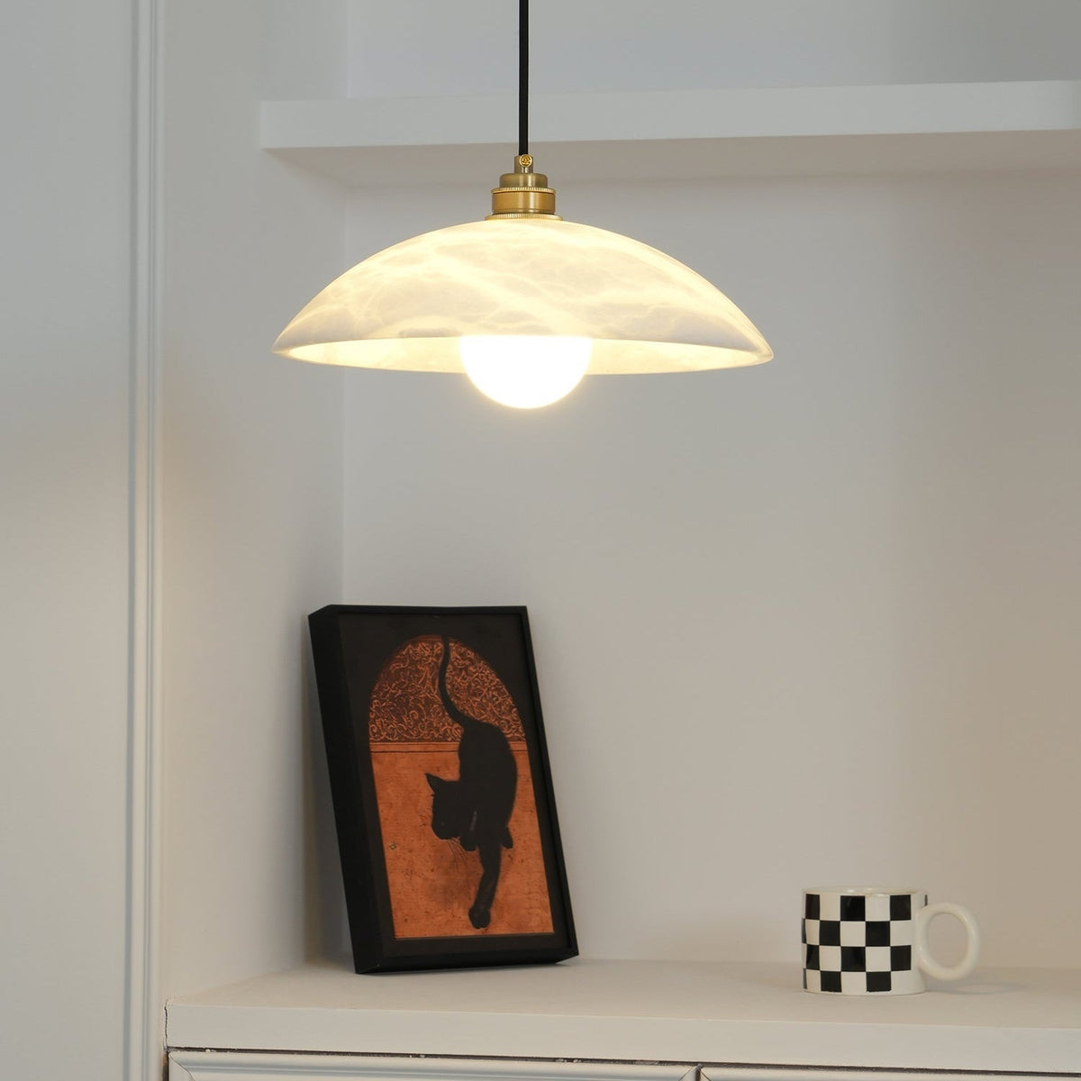 Nerea Minimalist Alabaster Pendant Light