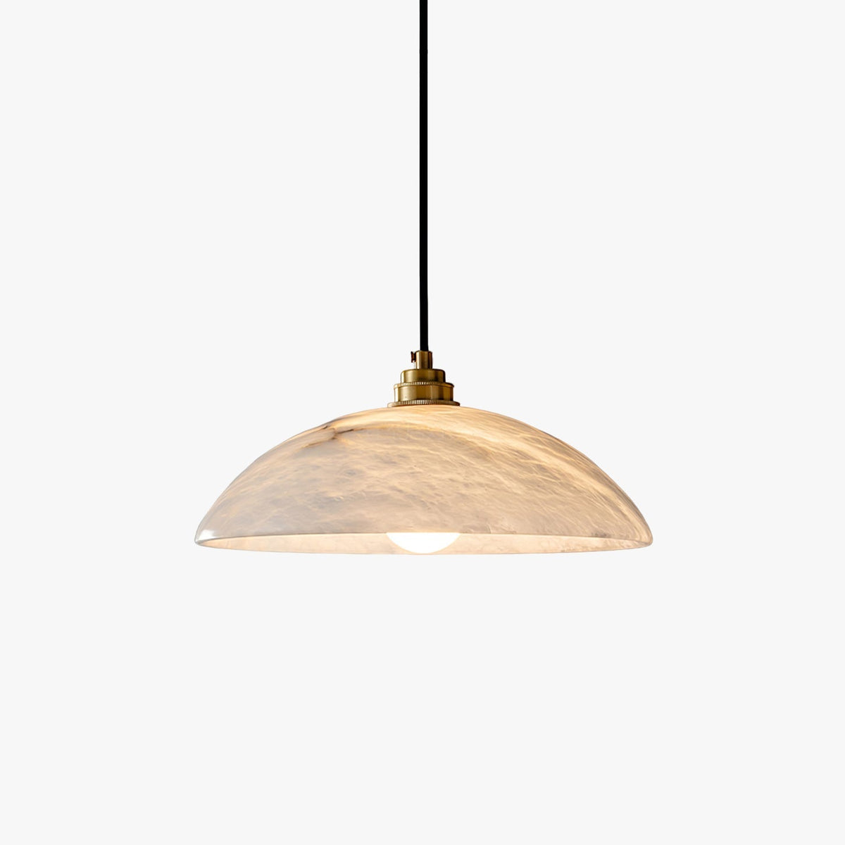 Gesol Alabaster Dome Pendant Light