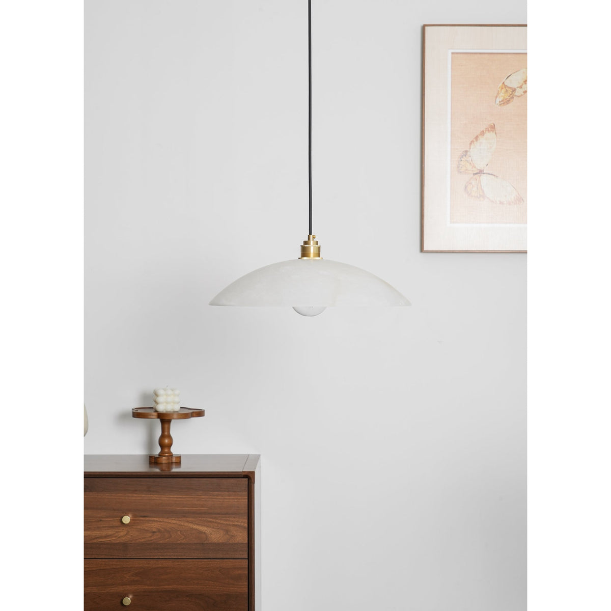 Gesol Alabaster Dome Pendant Light