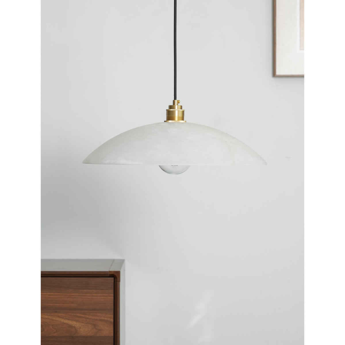 Gesol Alabaster Dome Pendant Light