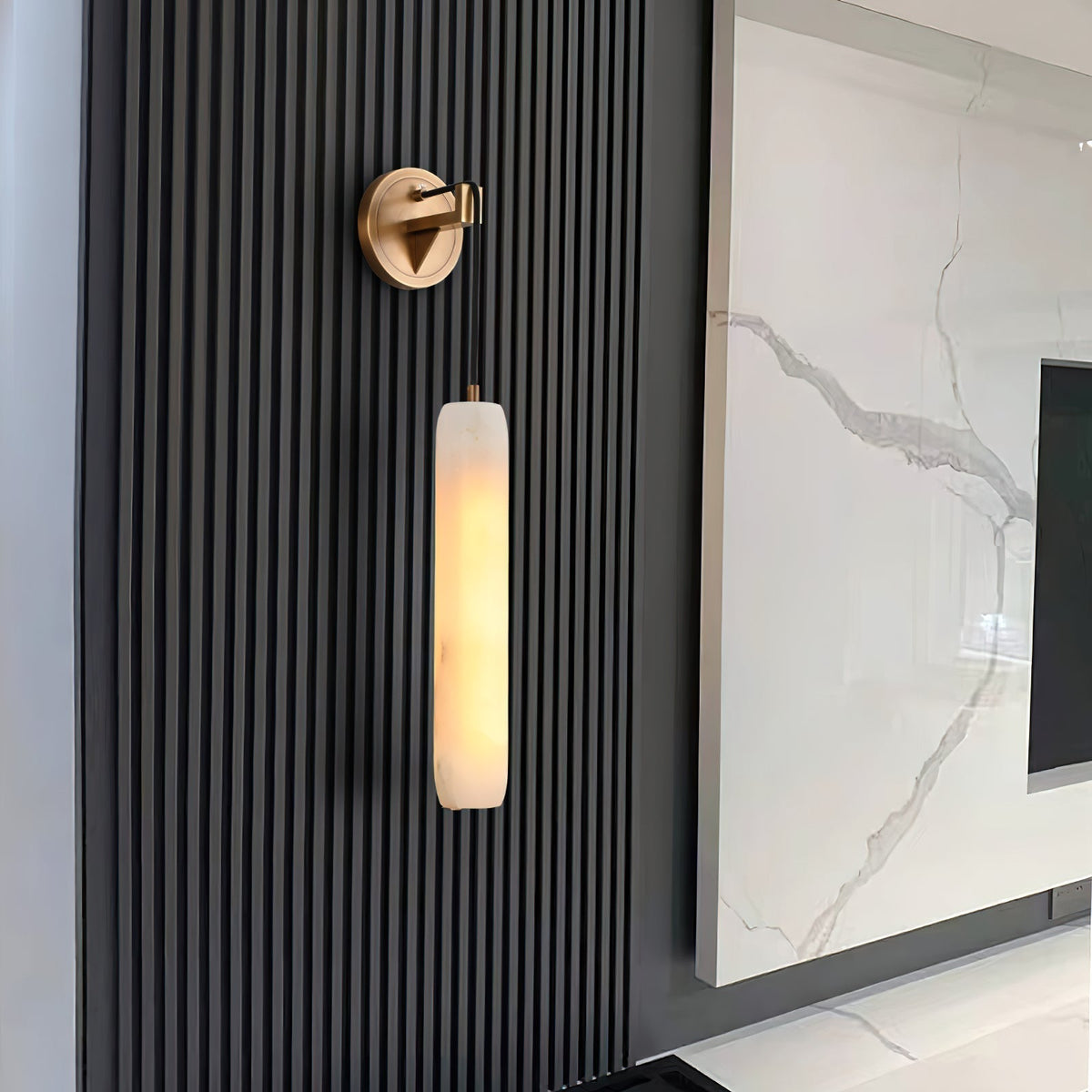 Alabaster Individual Creativity Flute Wall Lamp