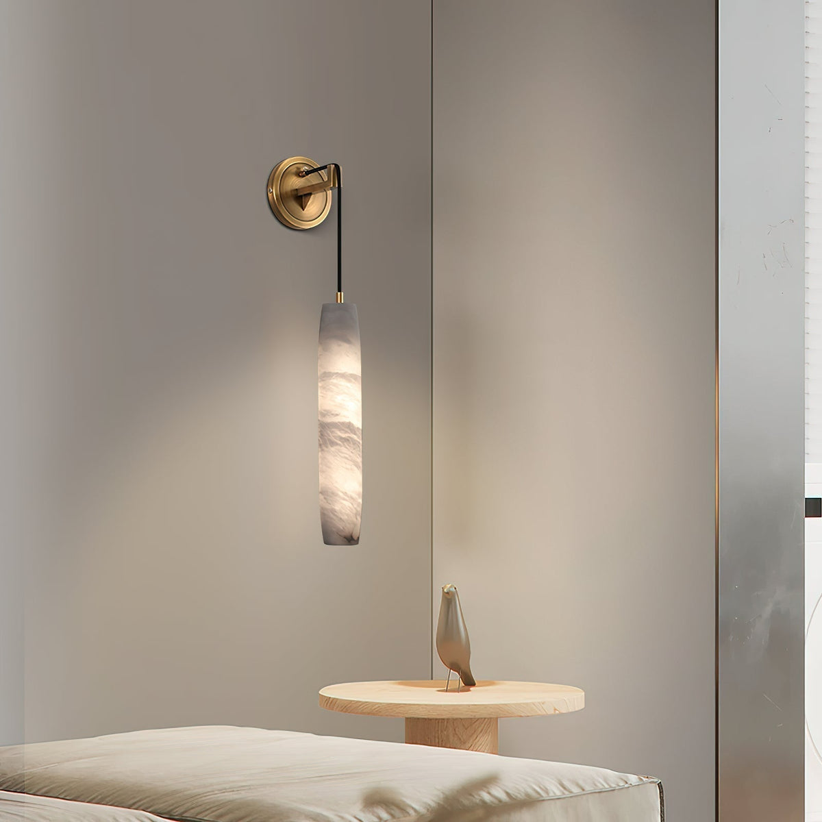 Alabaster Individual Creativity Flute Wall Lamp