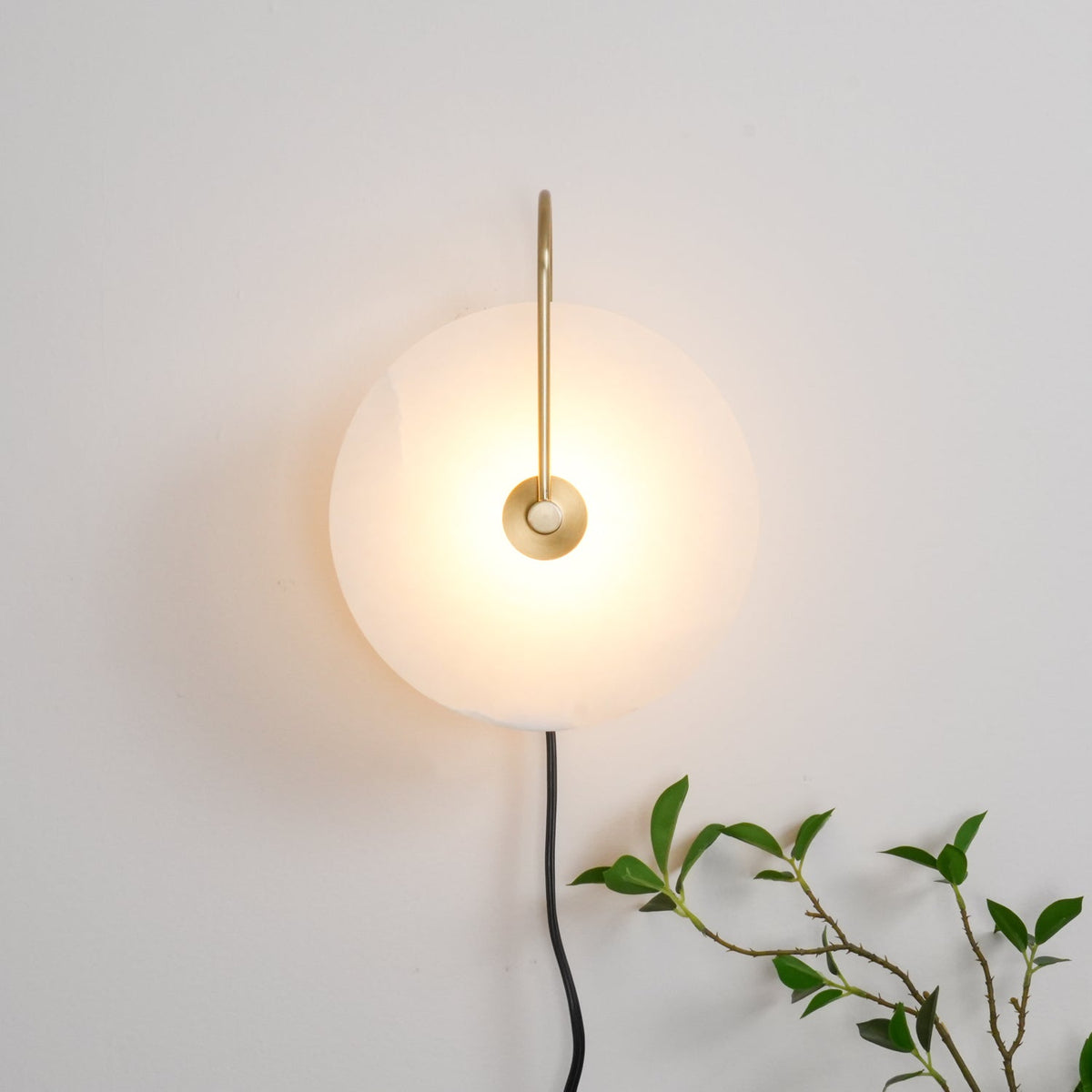 Ceraeyra Alabaster Globe Wall Light