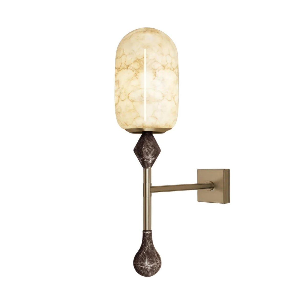 Mila Vintage Alabaster Double Sconce