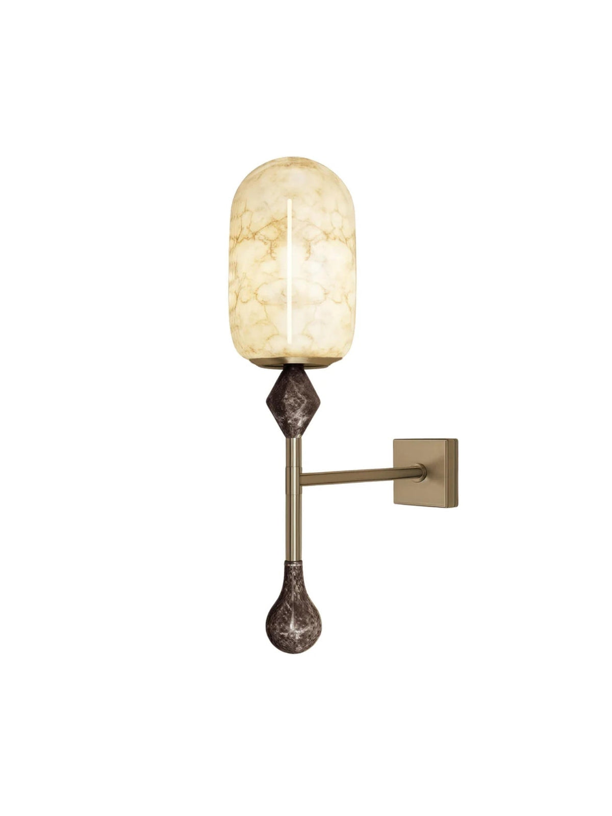 Mila Vintage Alabaster Double Sconce