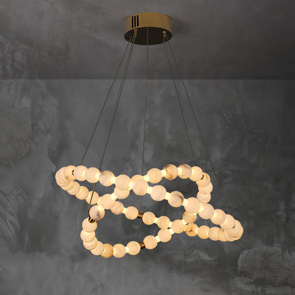 Eirelian Modern Alabaster Pendant Light Chandelier