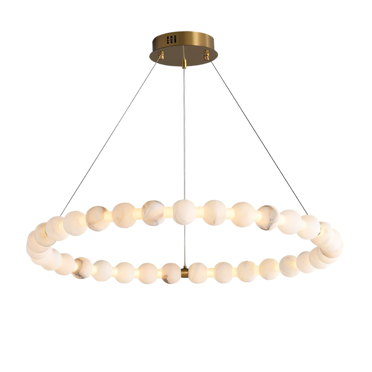 Eirelian Modern Alabaster Pendant Light Chandelier