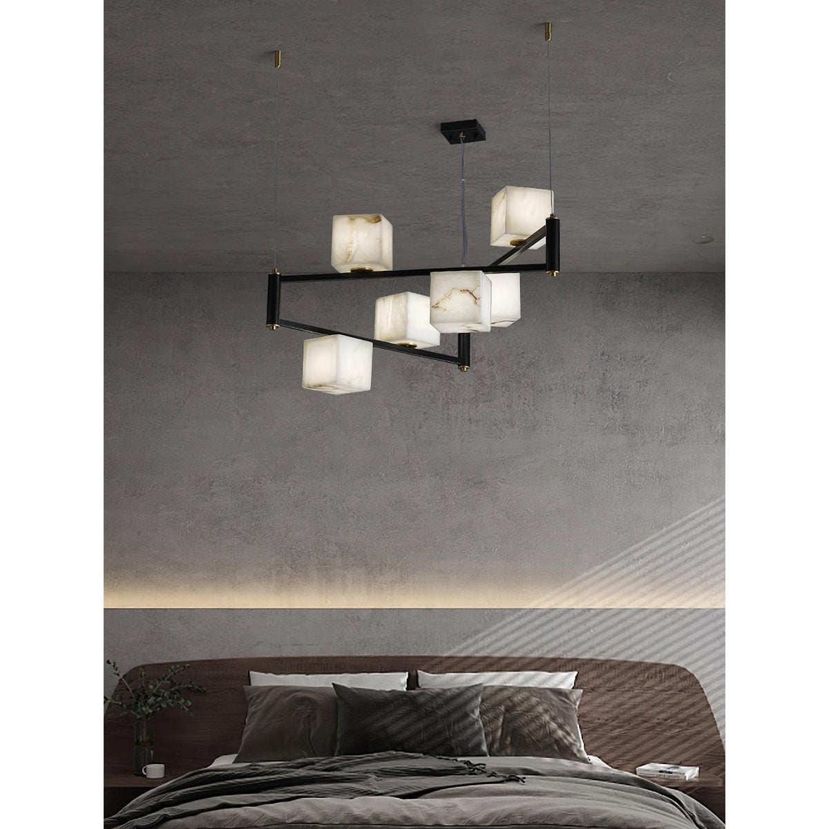 Ostruvye Individual Creativity Box Alabaster Chandelier