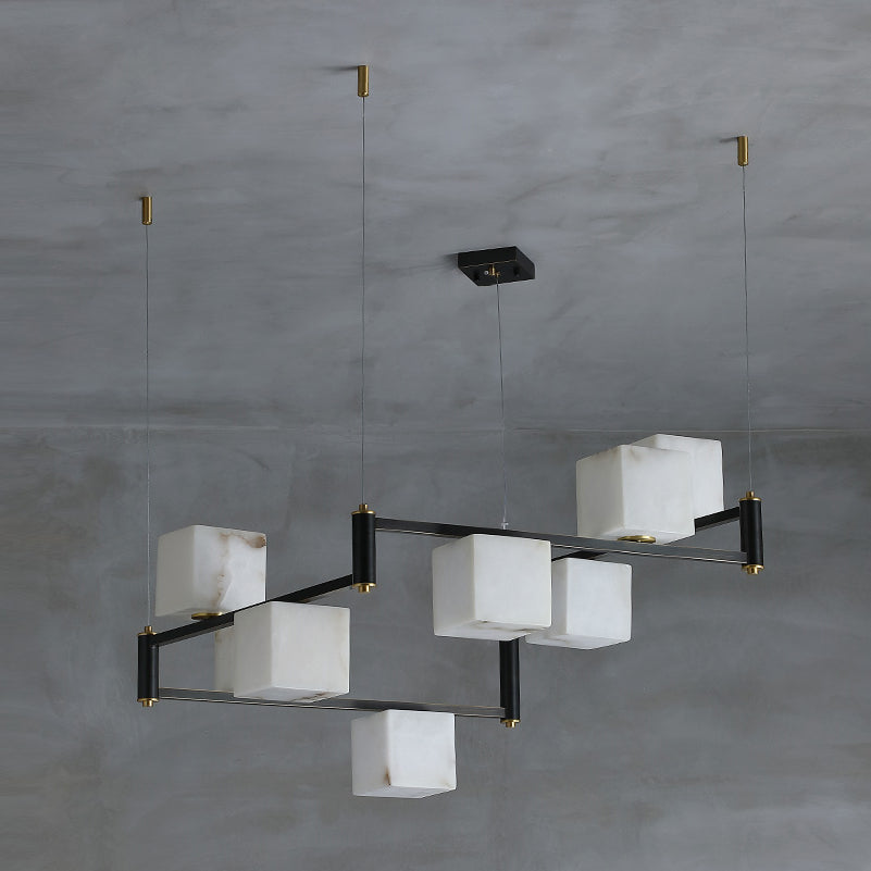 Ostruvye Individual Creativity Box Alabaster Chandelier