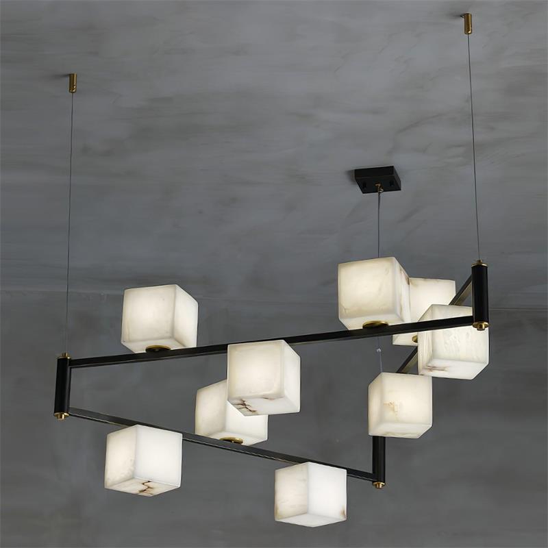 Ostruvye Individual Creativity Box Alabaster Chandelier