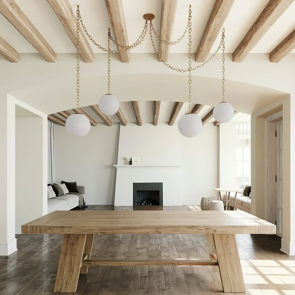 Marveil Alabaster Swag Pendant Lamp