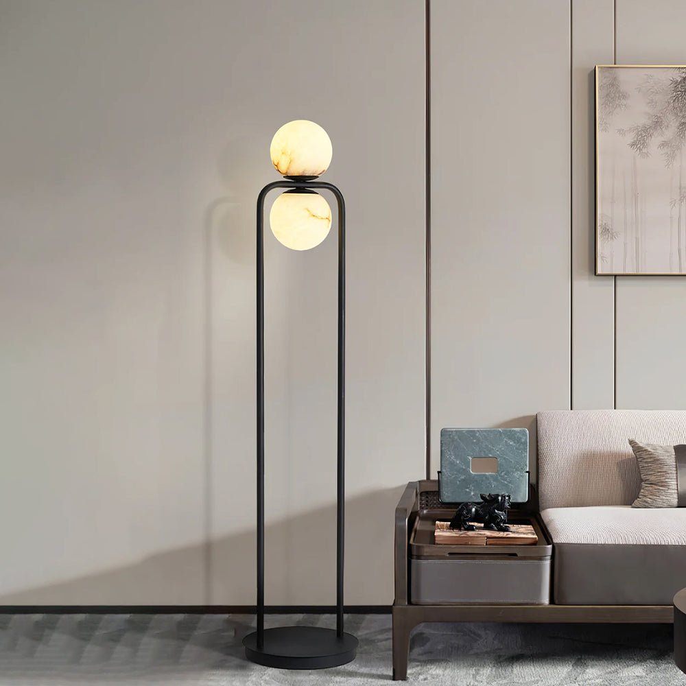Callista Minimalist Alabaster Floor Lamp