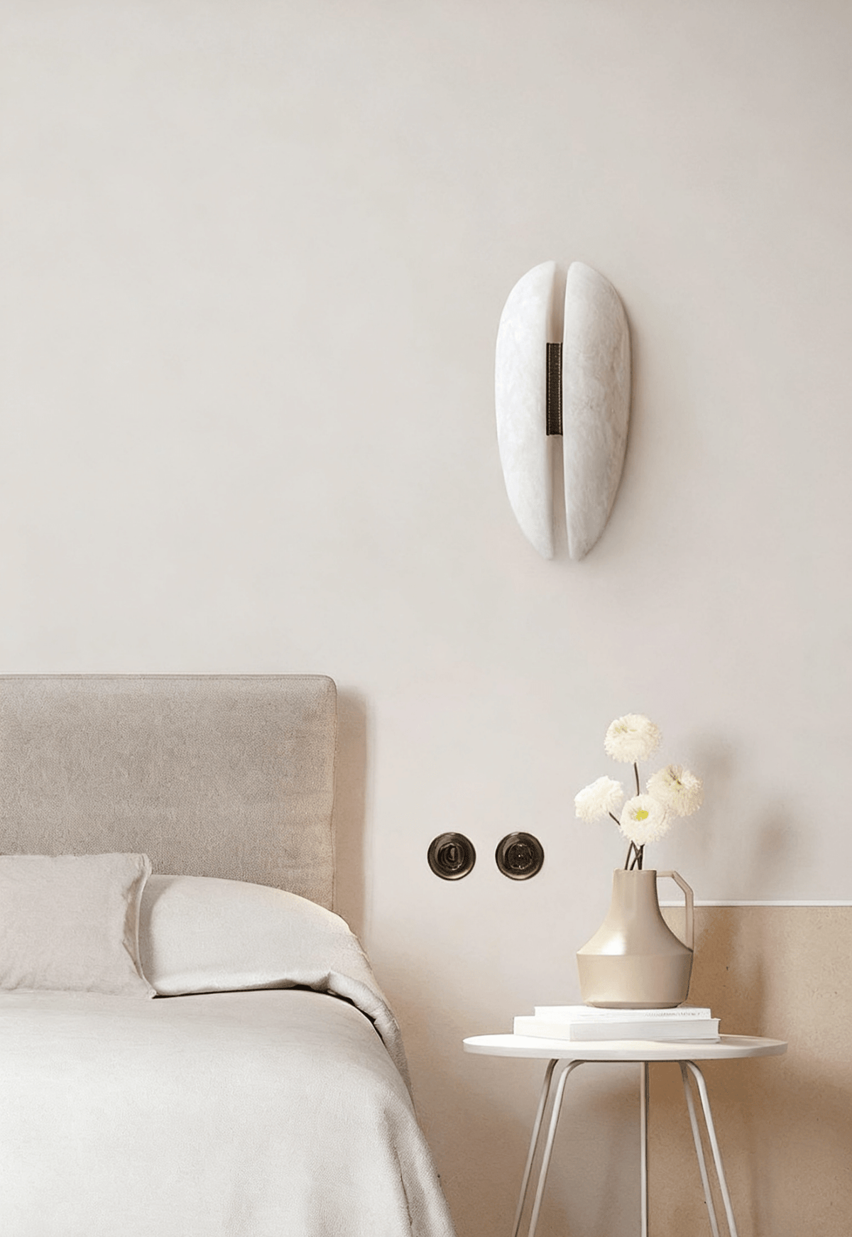 Albeora Alabaster Veil Wall Sconce