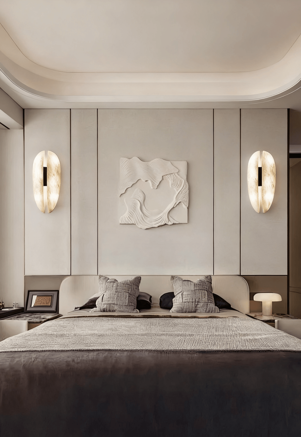 Albeora Alabaster Veil Wall Sconce