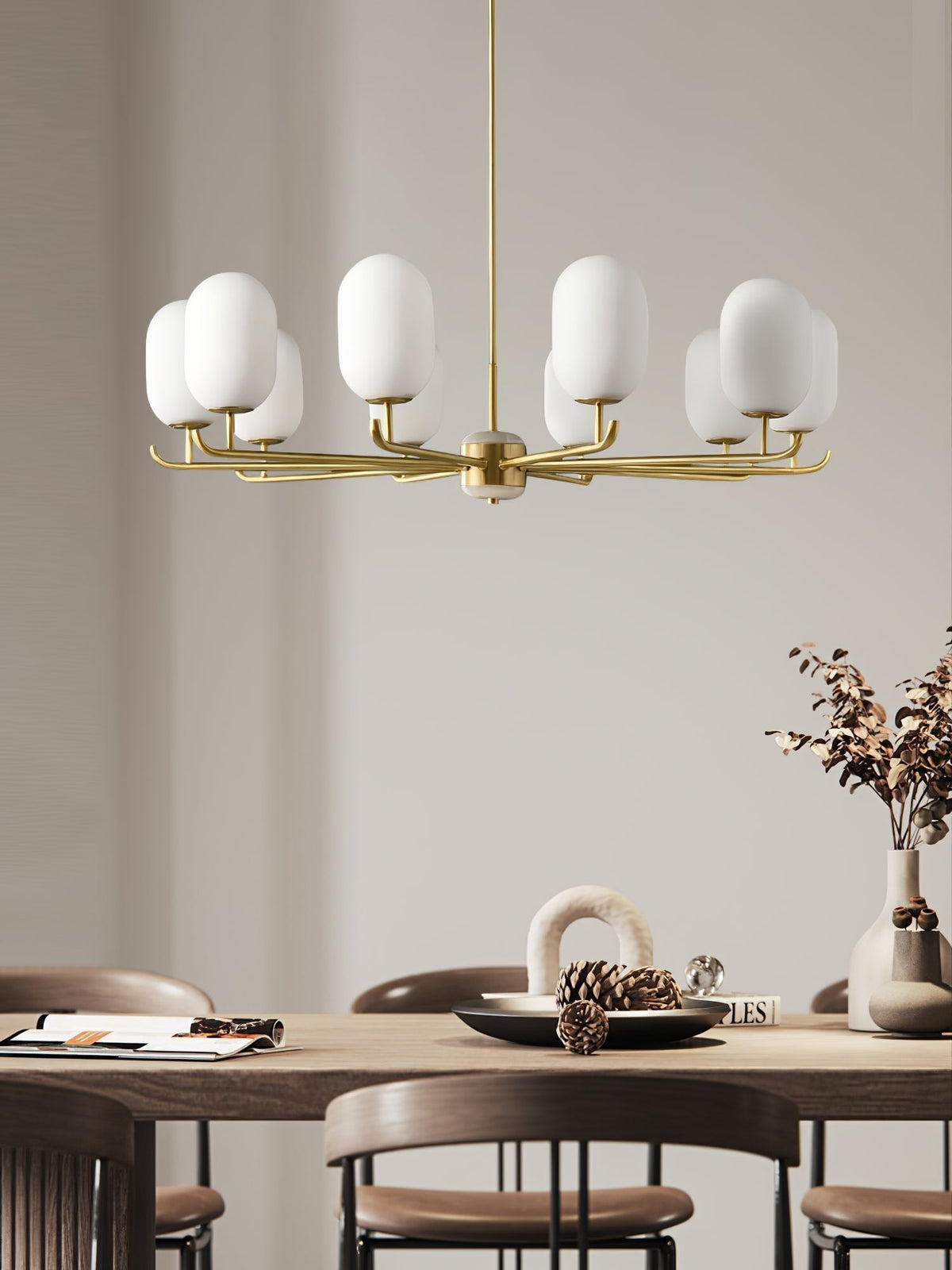 Sifuvyn Modern Geometric Glass Chandelier