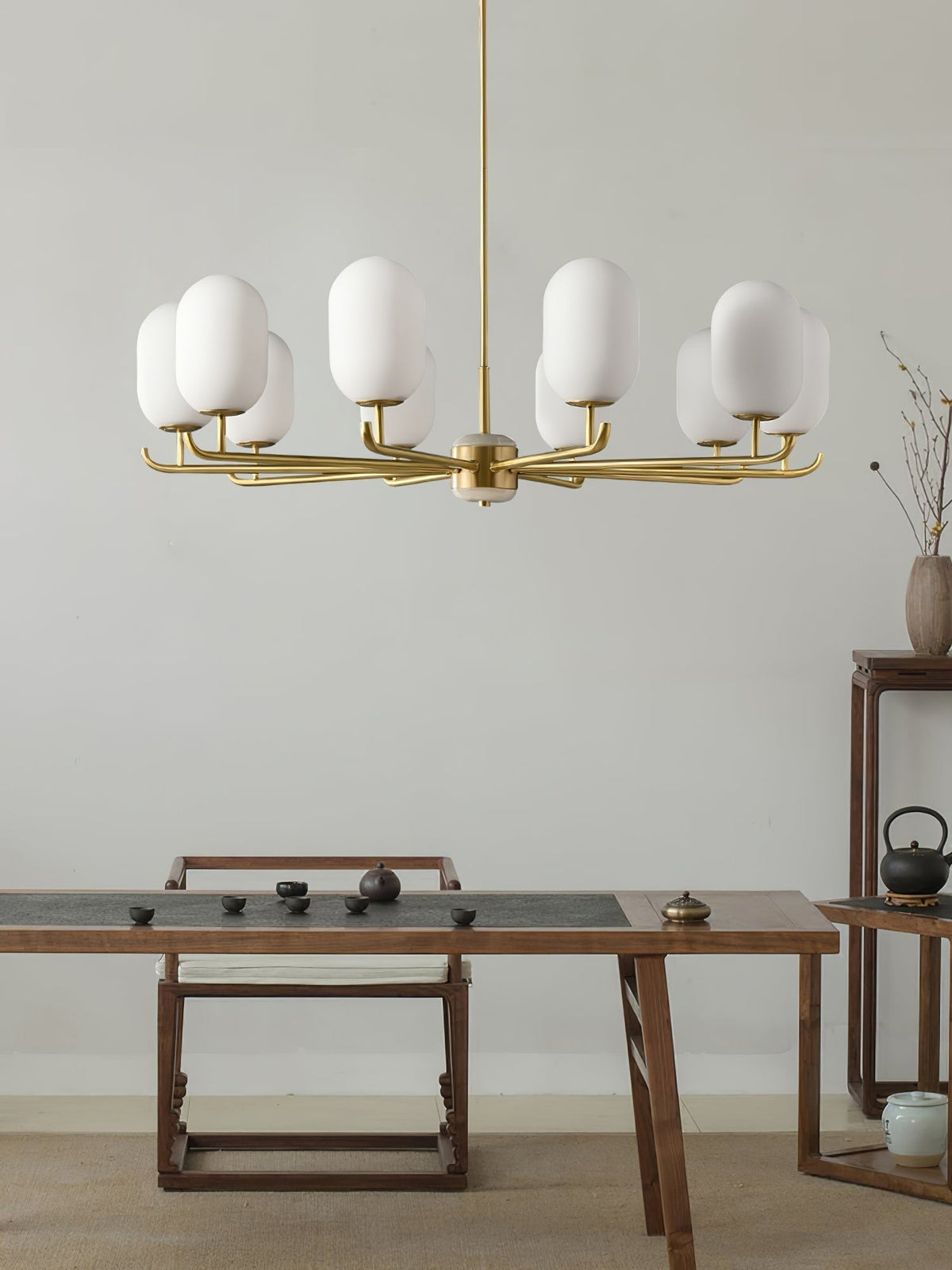 Sifuvyn Modern Geometric Glass Chandelier