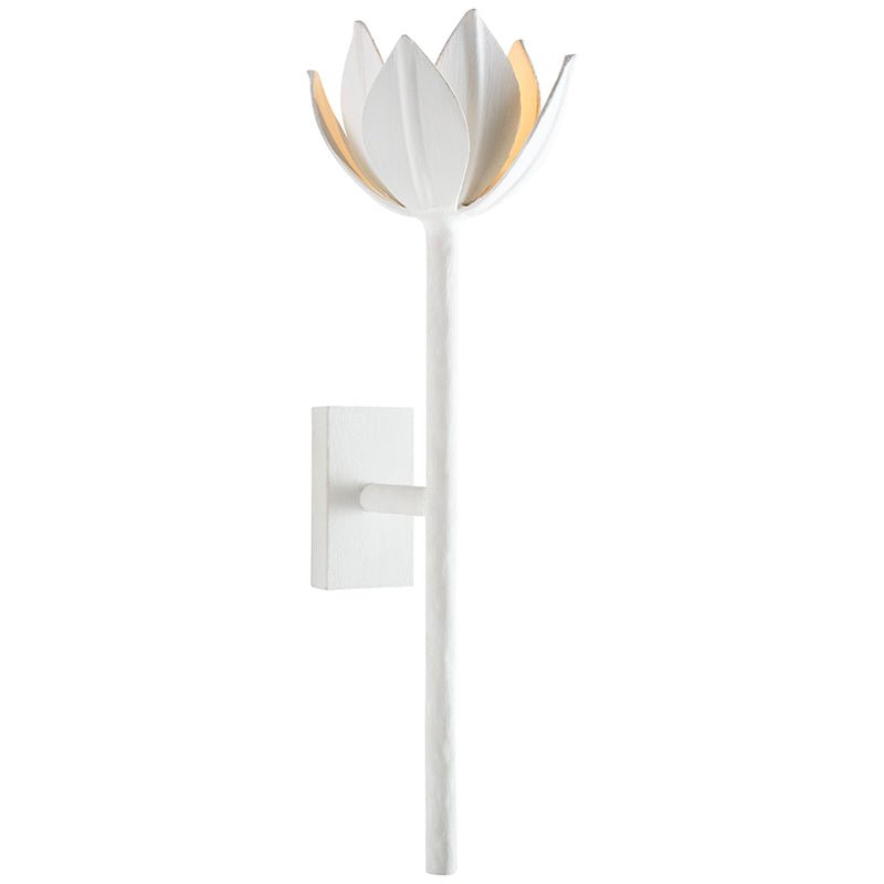 Clira Brass Lotus Bloom Wall Lamp