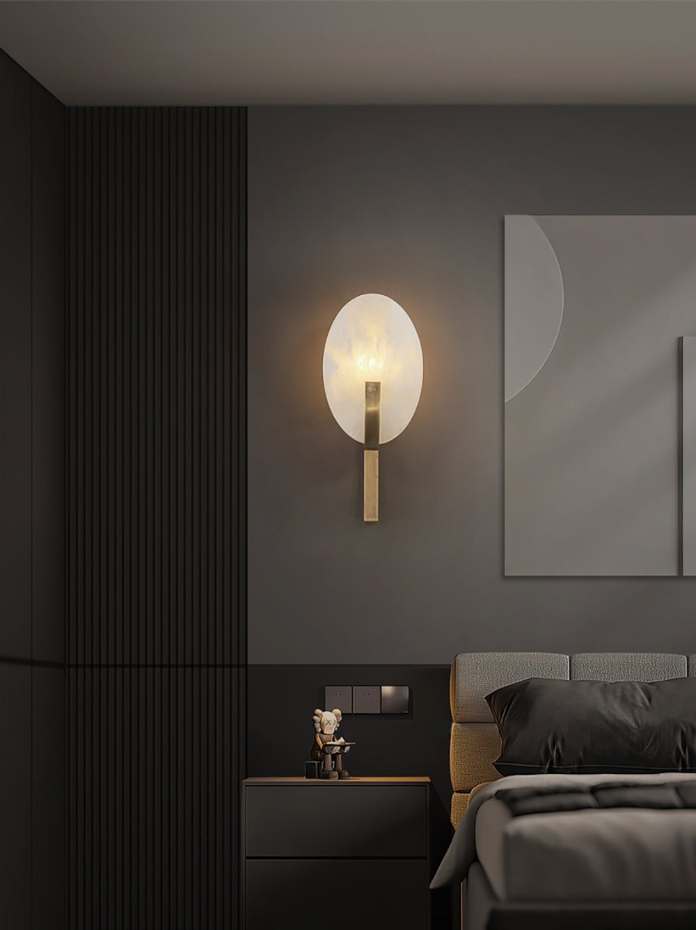 Nivaeria Modern Alabaster Wall Lamp