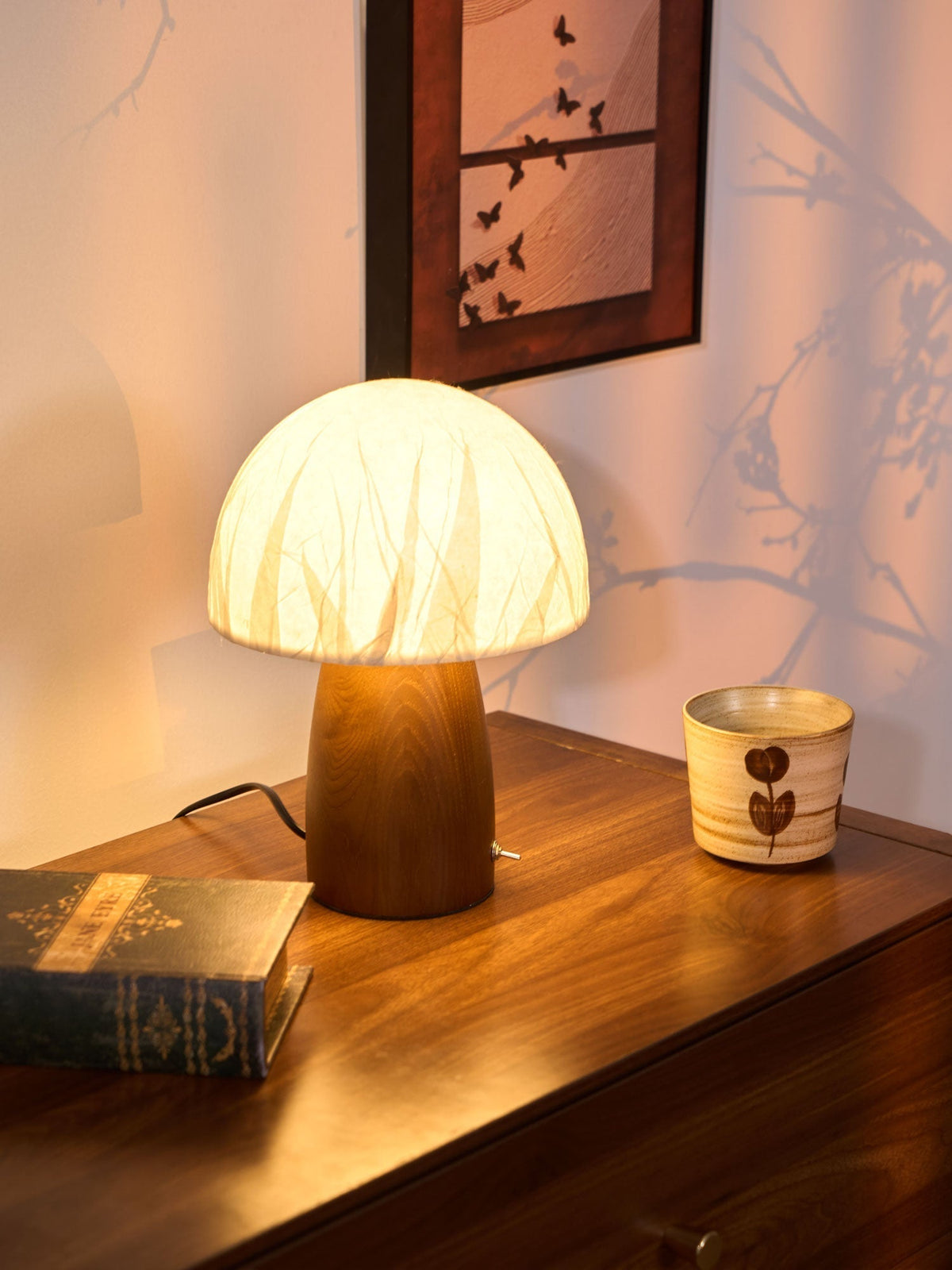 Nimbus Wood & Fabric Table Lamp