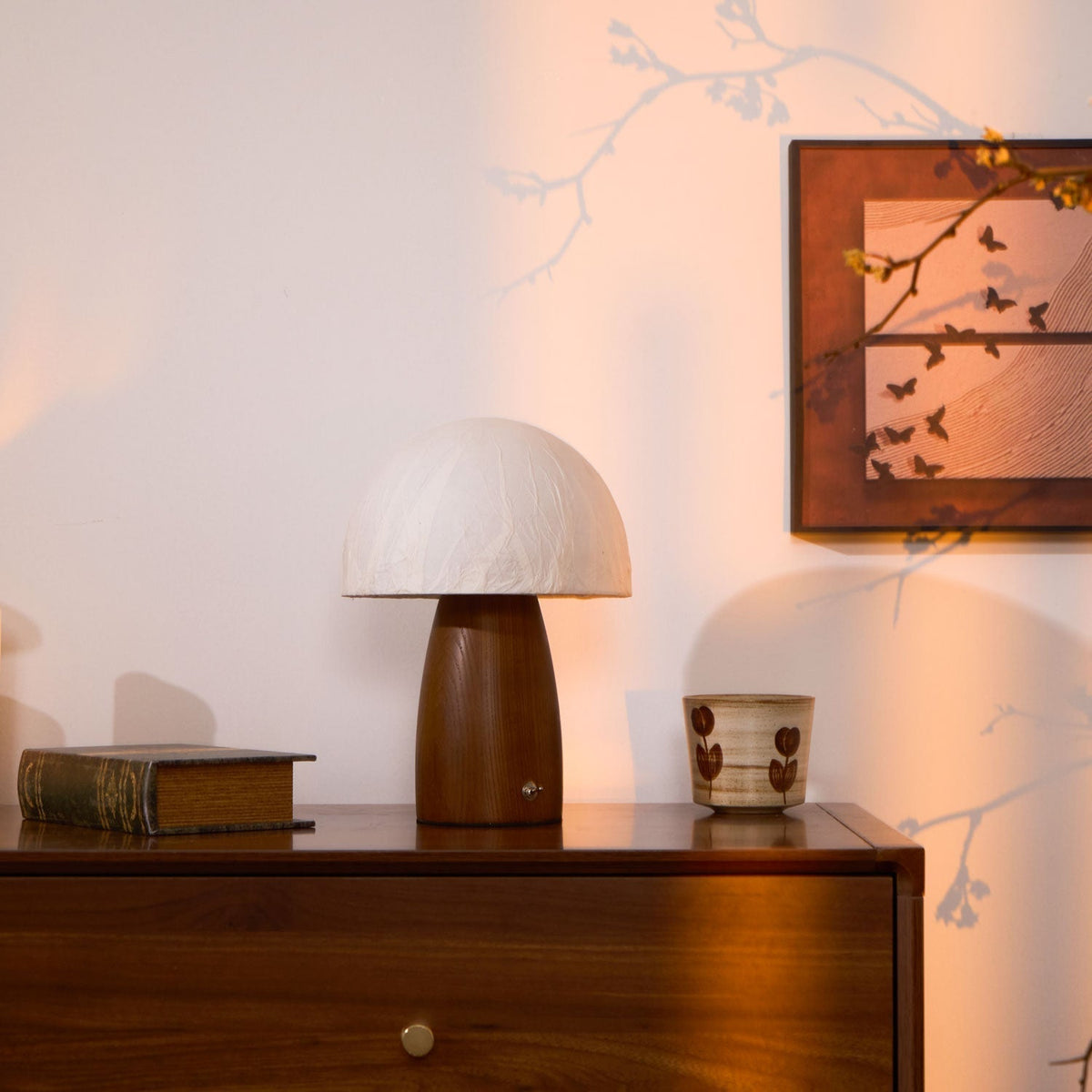 Nimbus Wood & Fabric Table Lamp