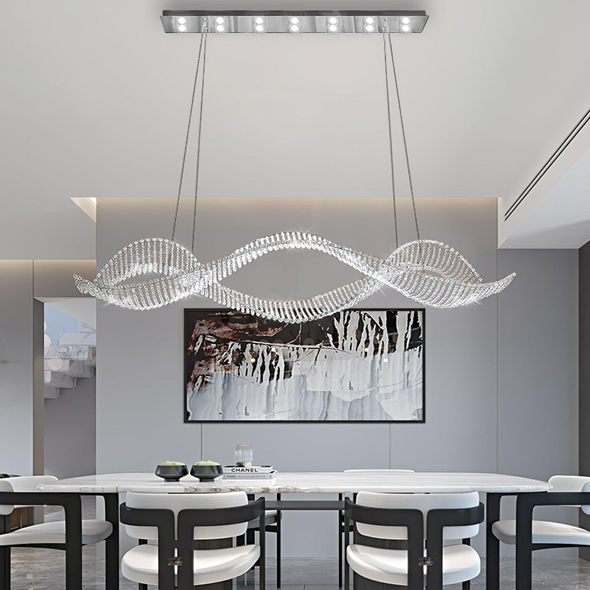 Caelox Postmodern Luxury Crystal Chandelier