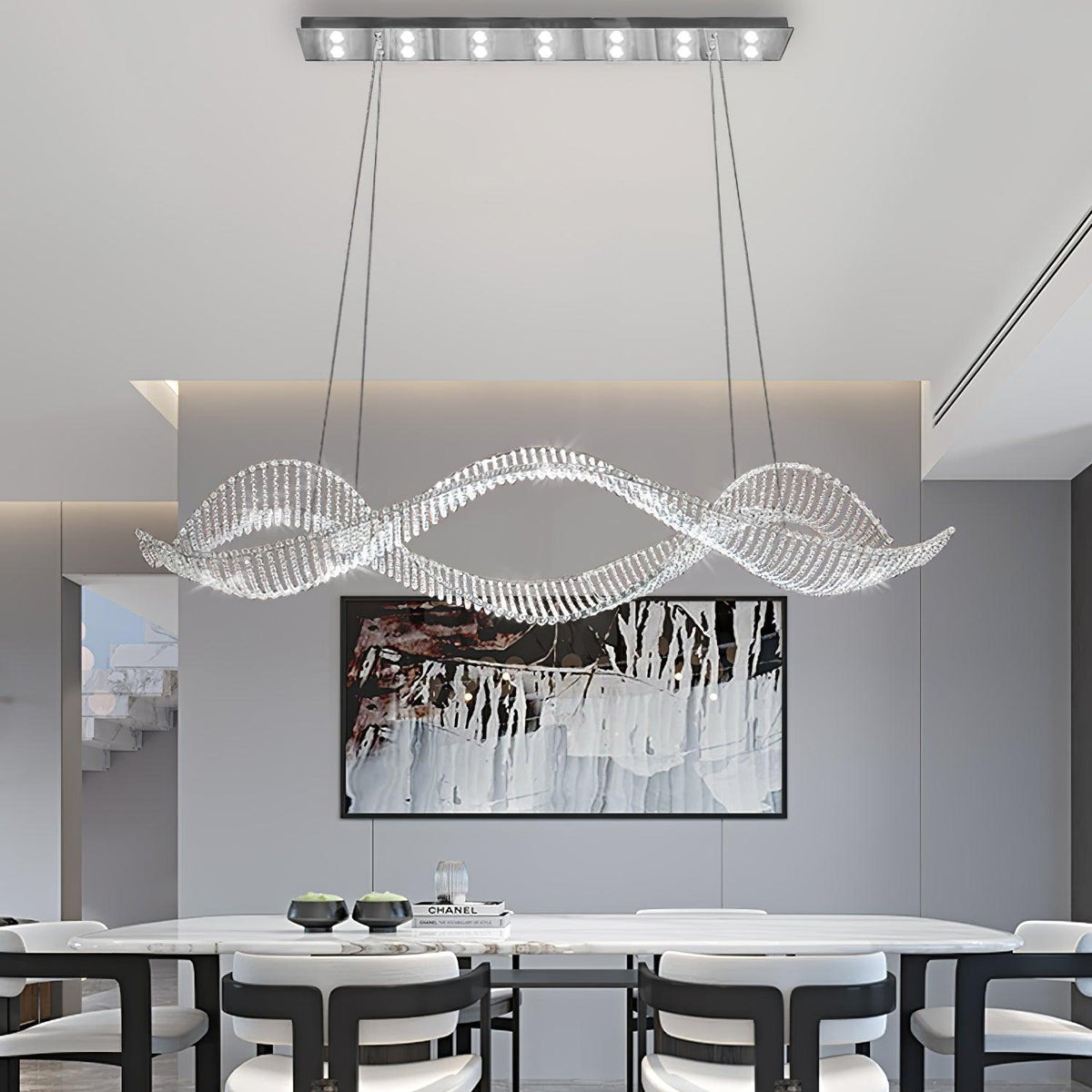 Caelox Postmodern Luxury Crystal Chandelier