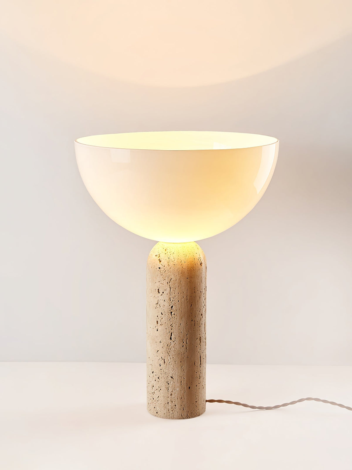 Tion Travertine Table Lamp