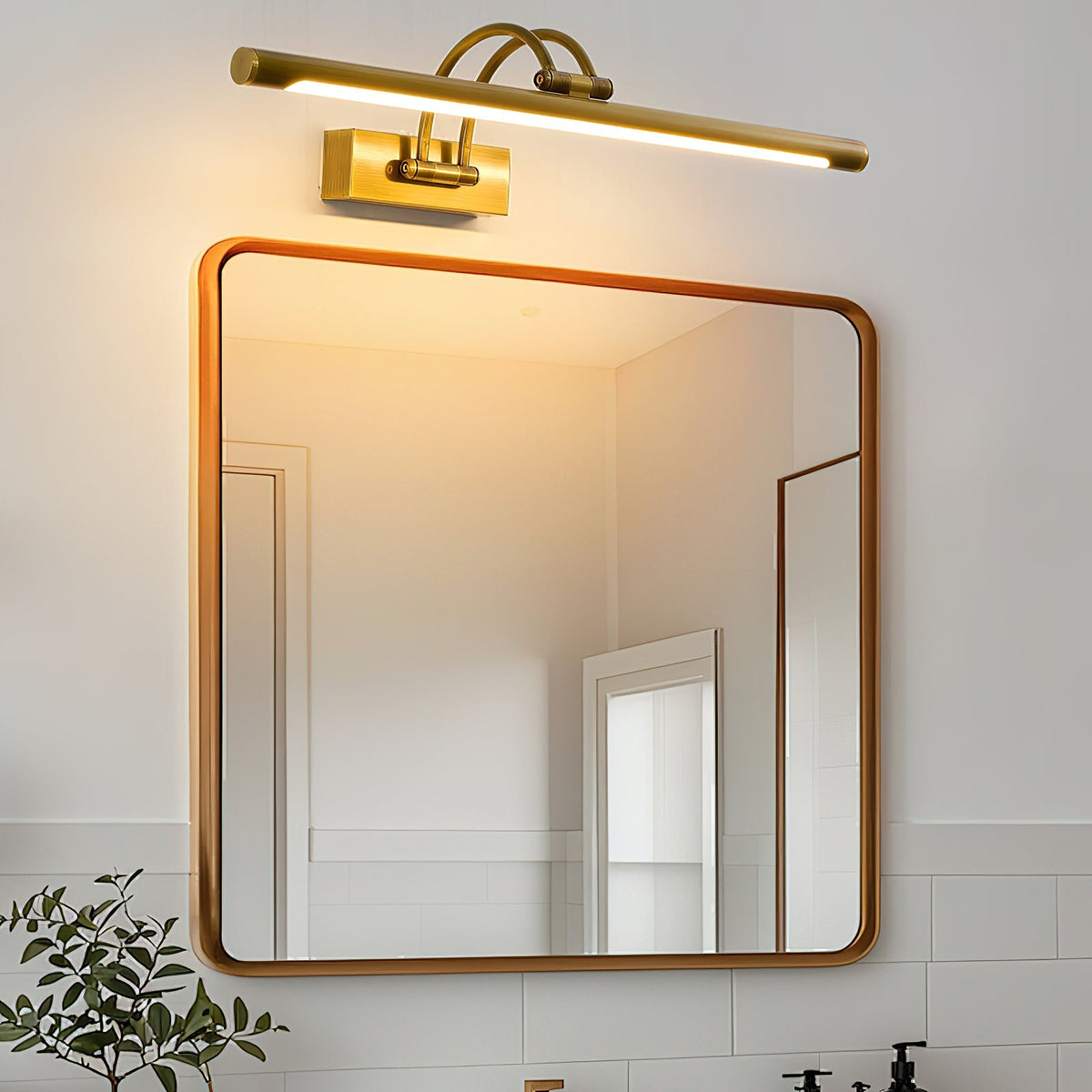 Enby Brass Rechargeable Indoor Wall Light