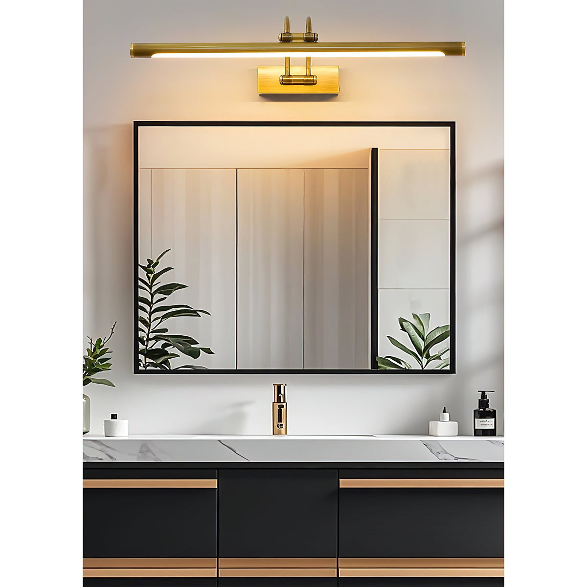 Enby Brass Rechargeable Indoor Wall Light