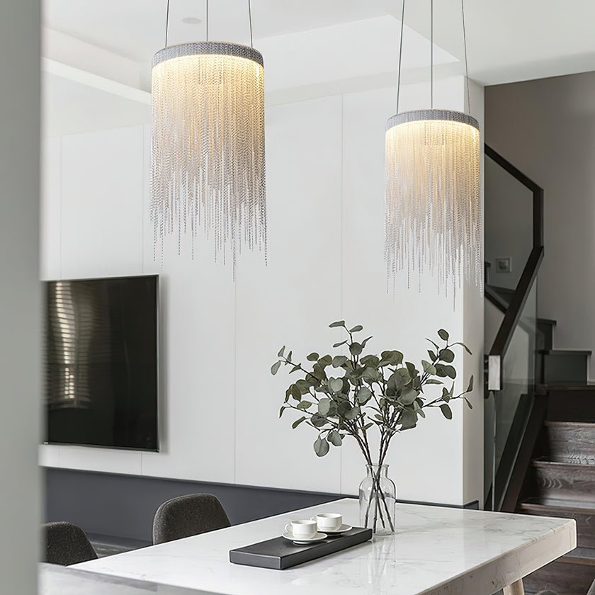 Arsoliel Postmodern Luxury Chain Tassel Pendant Light