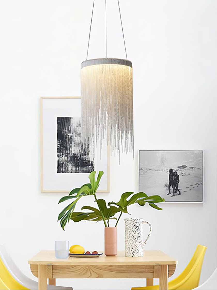 Arsoliel Postmodern Luxury Chain Tassel Pendant Light