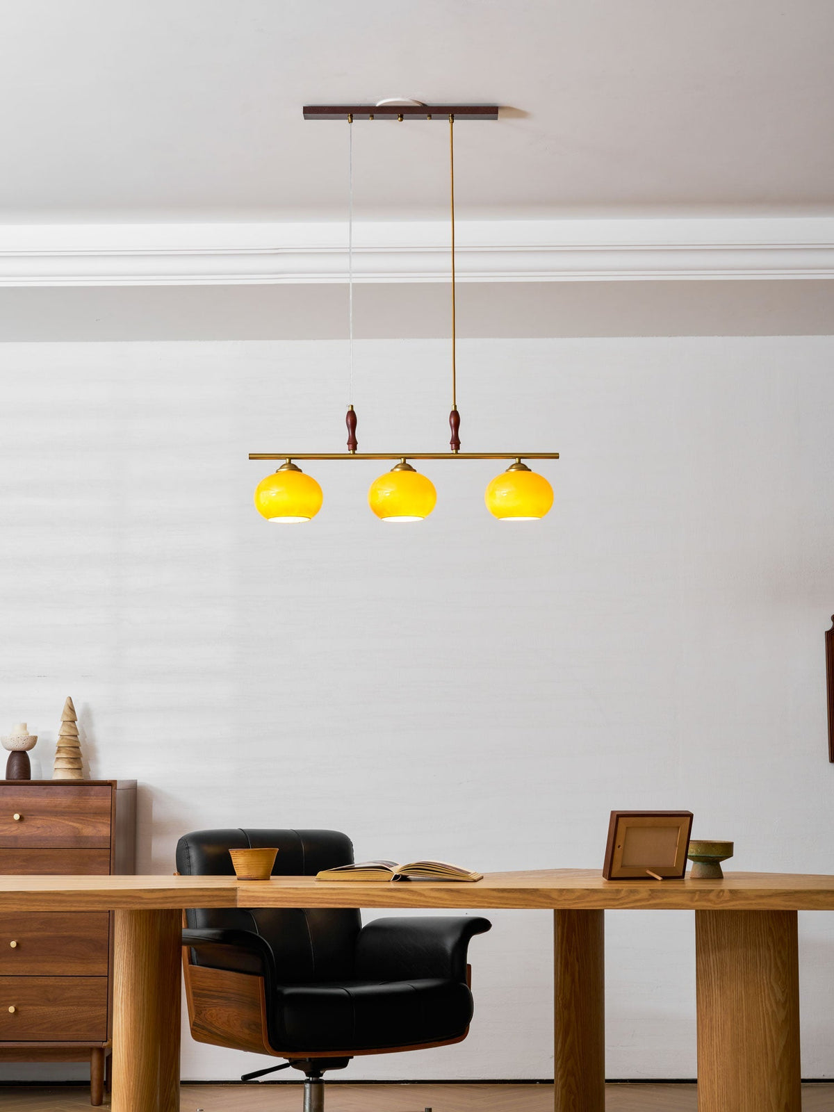 Falix Amber Trio Pendant Light