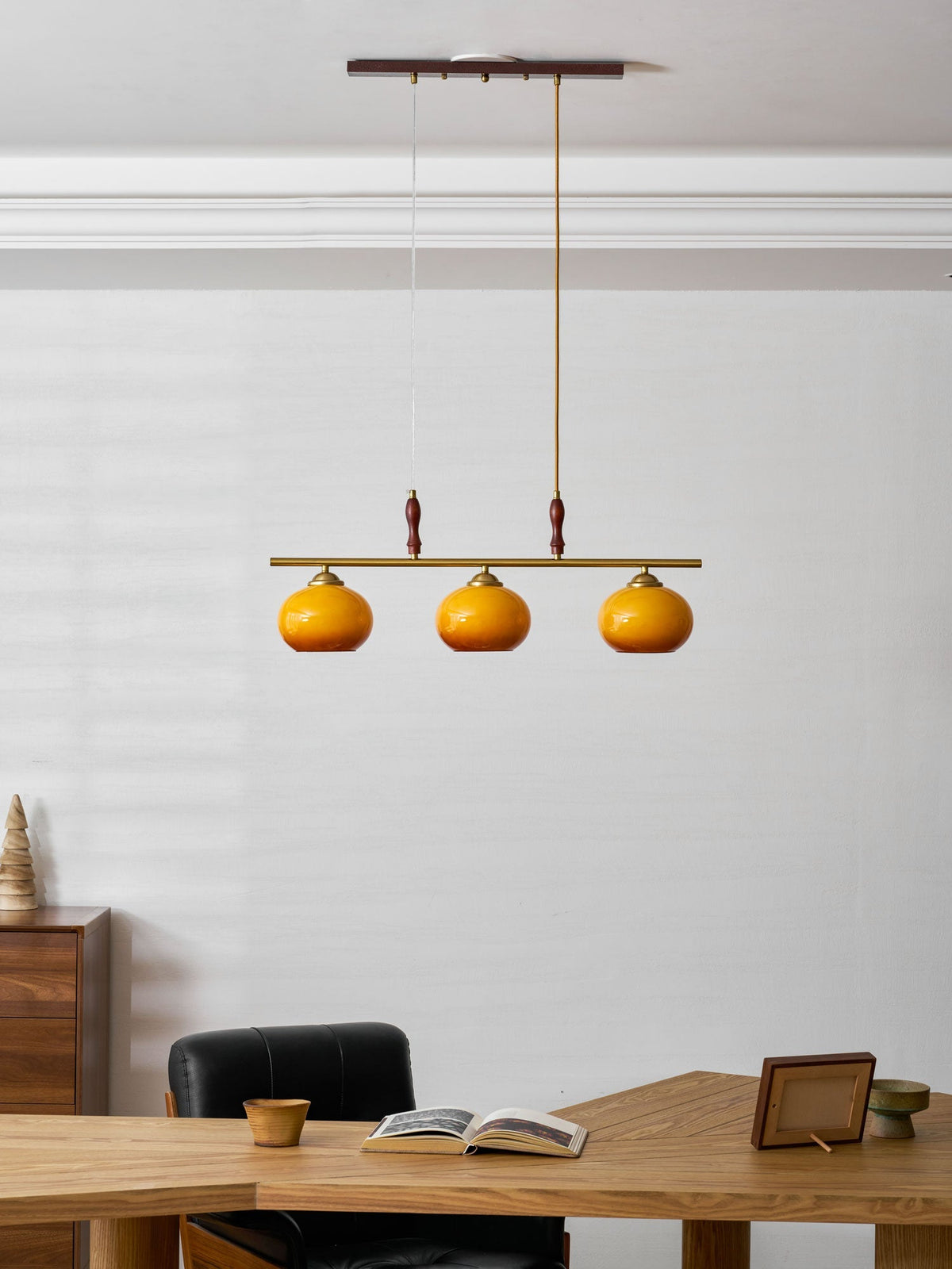 Falix Amber Trio Pendant Light