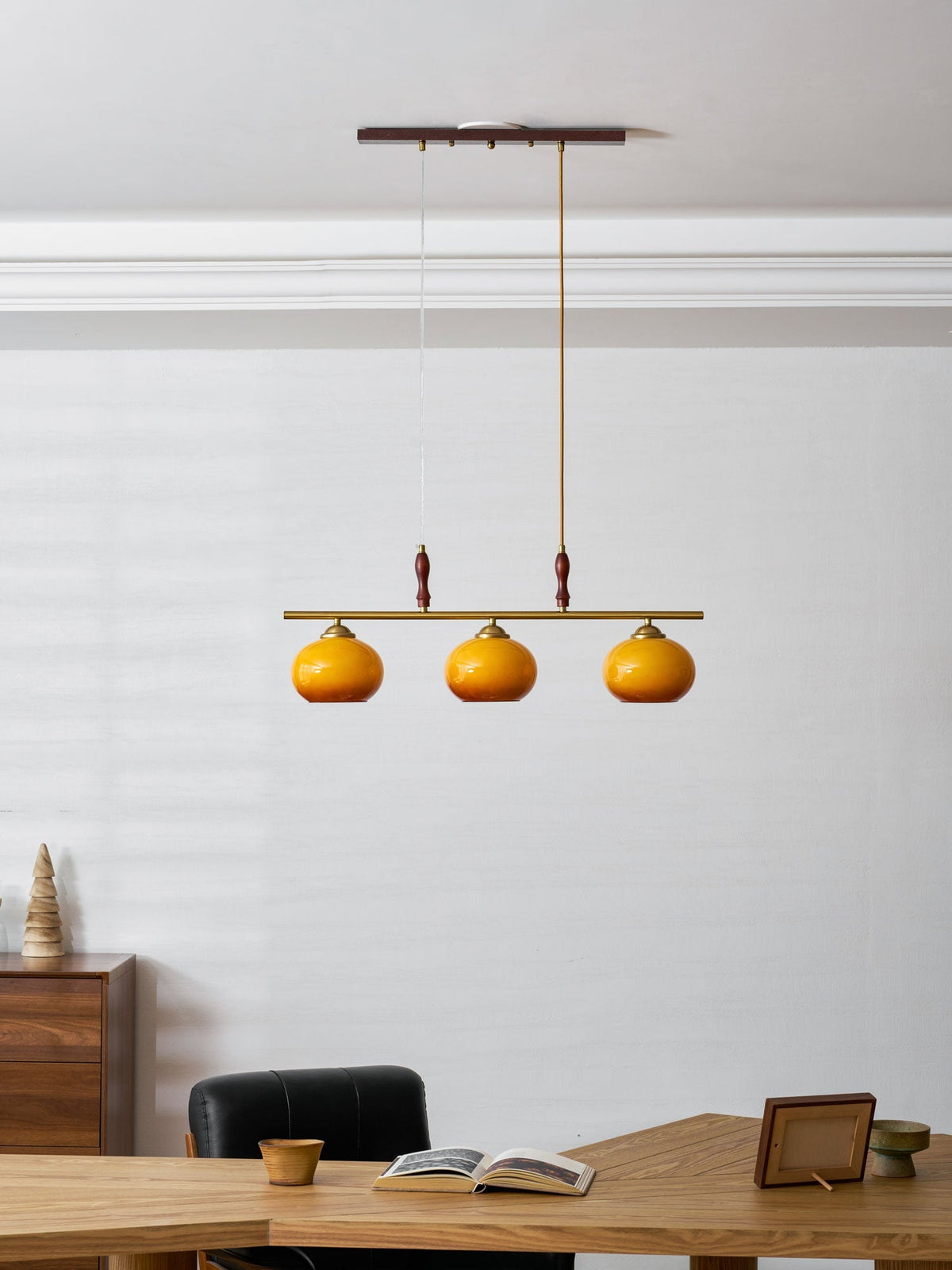 Falix Amber Trio Pendant Light