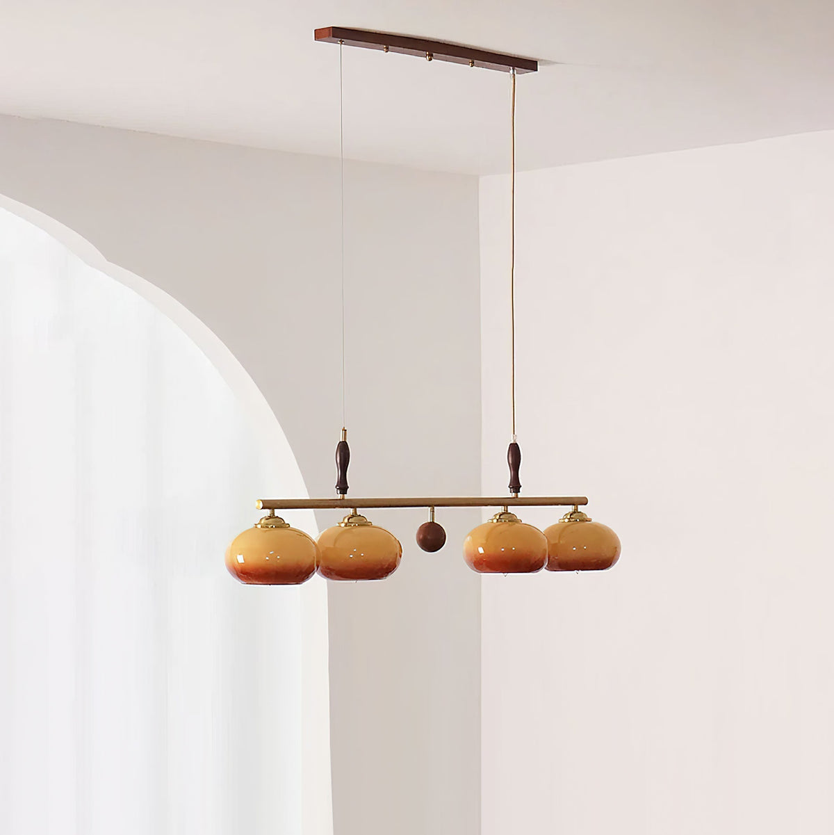Falix Amber Trio Pendant Light