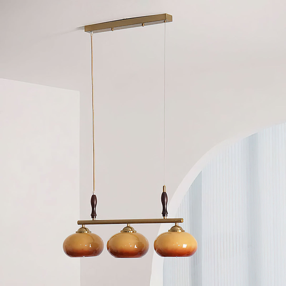 Falix Amber Trio Pendant Light