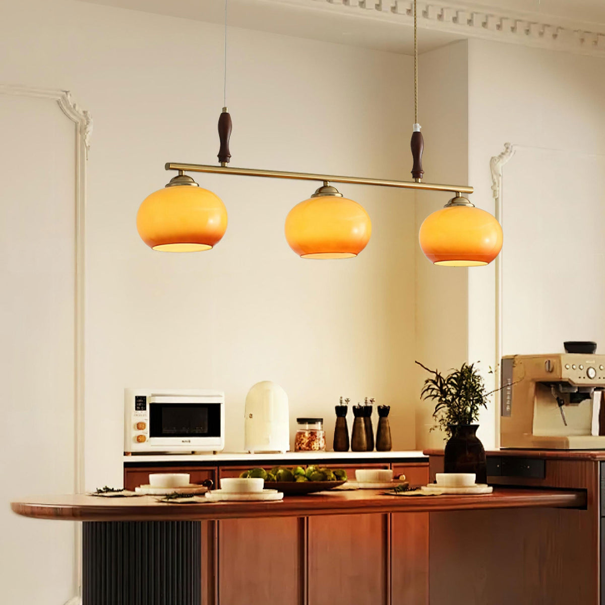 Falix Amber Trio Pendant Light