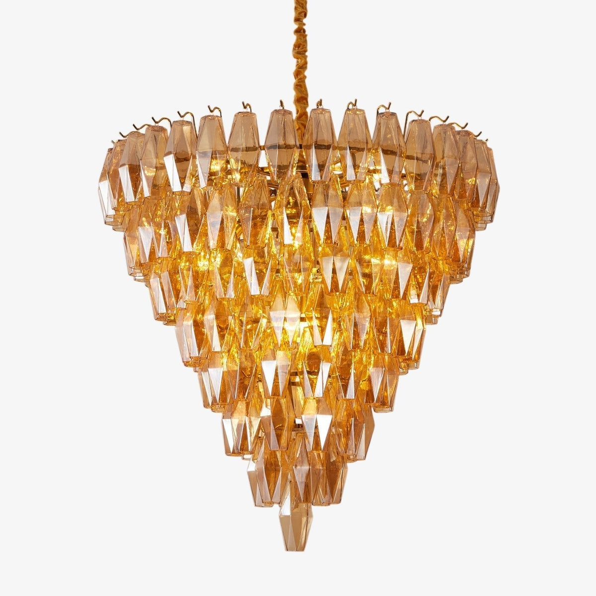 Orelielle Chandelier Amber Empire Prism