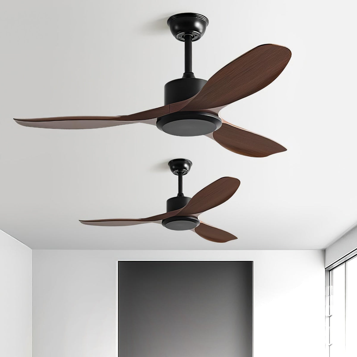 Arlo Minimalist Wood Ceiling Fan Light
