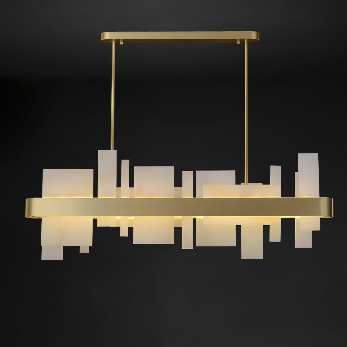 Aurarian Chandelier Copper Acrylic Dining