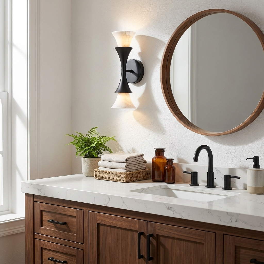 Oakenwick Alabaster Wall Sconce
