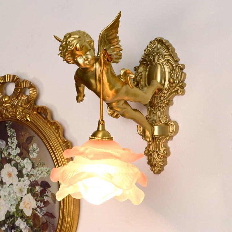 Solange Angel Glass Wall Lamp