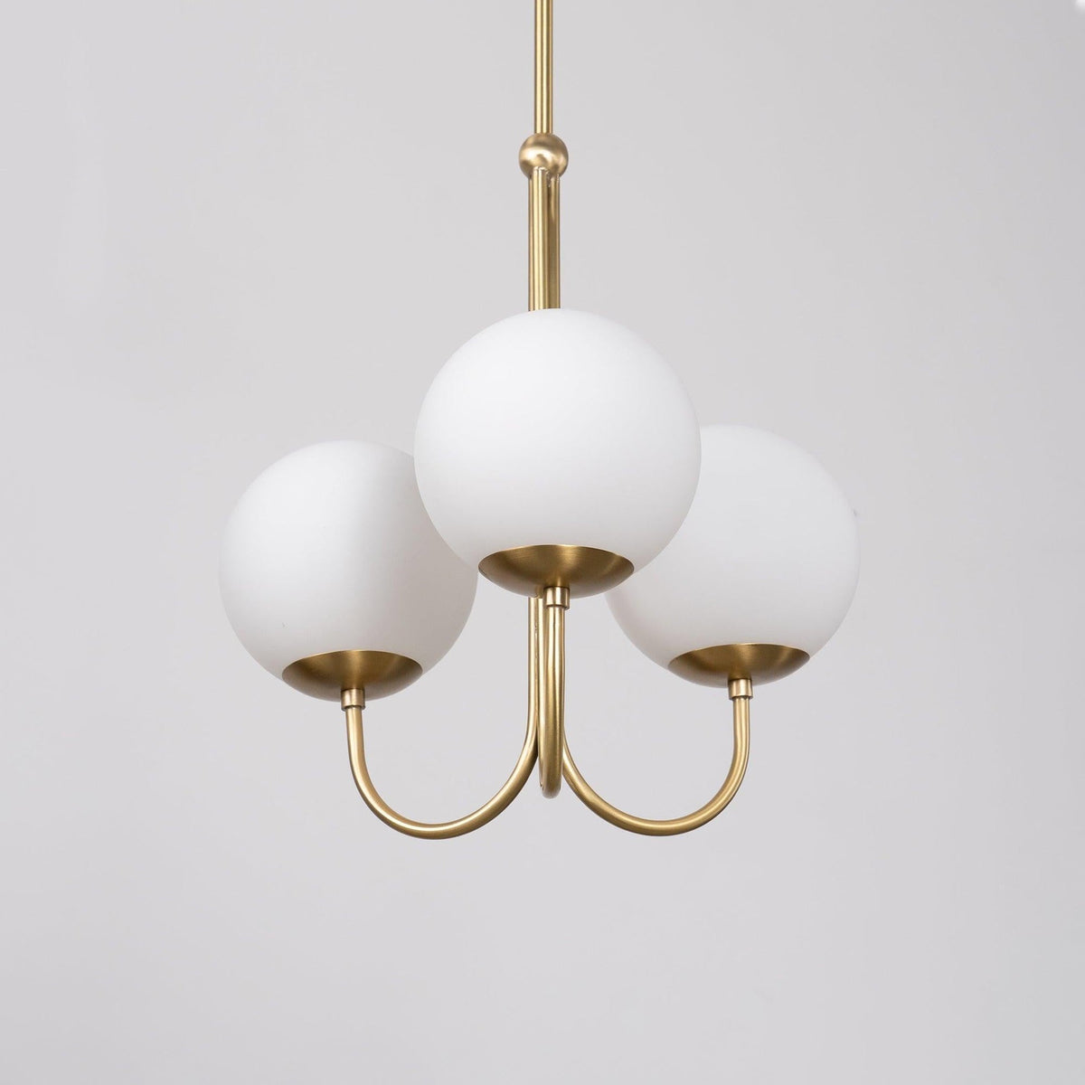 Brin Metal & Glass Elegant Pendant Light