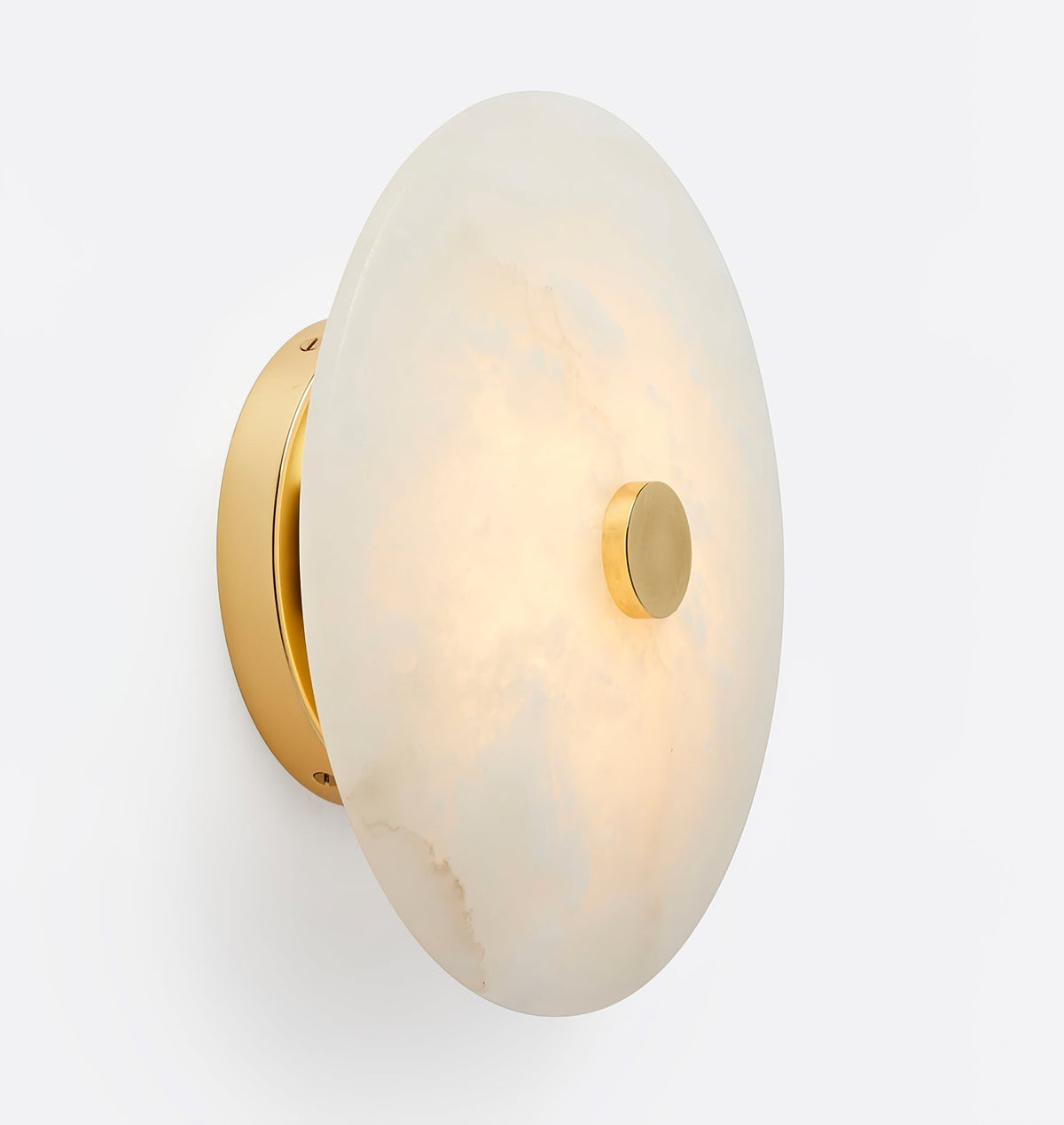 Ines Eterna Modern White Alabaster Wall Lamp
