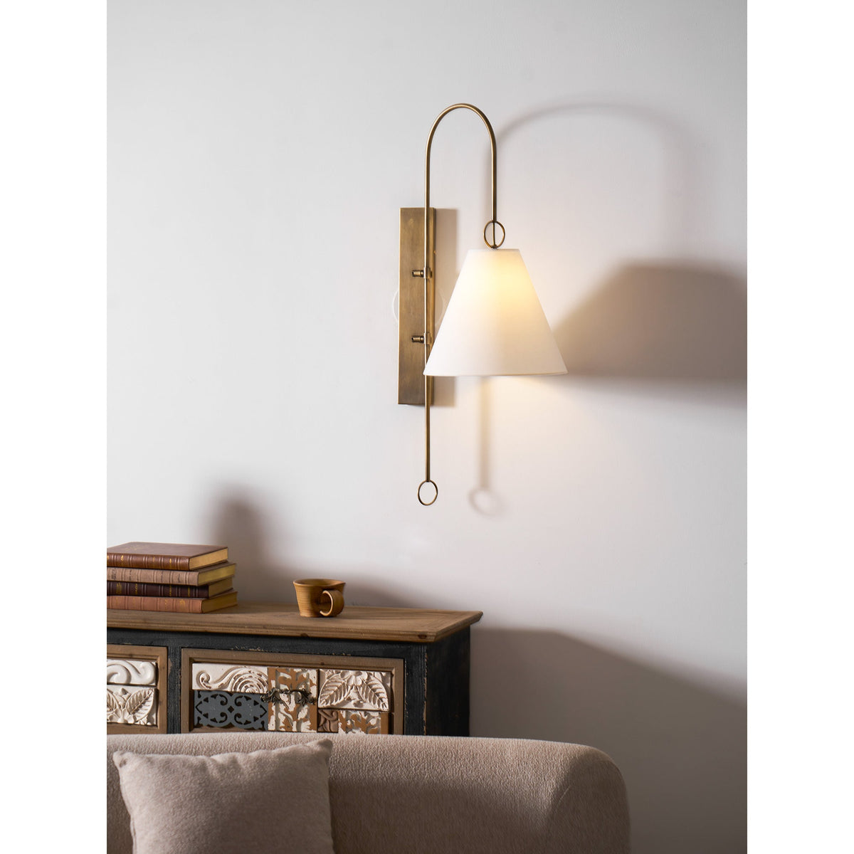 Fouma Brass Indoor Wall Light