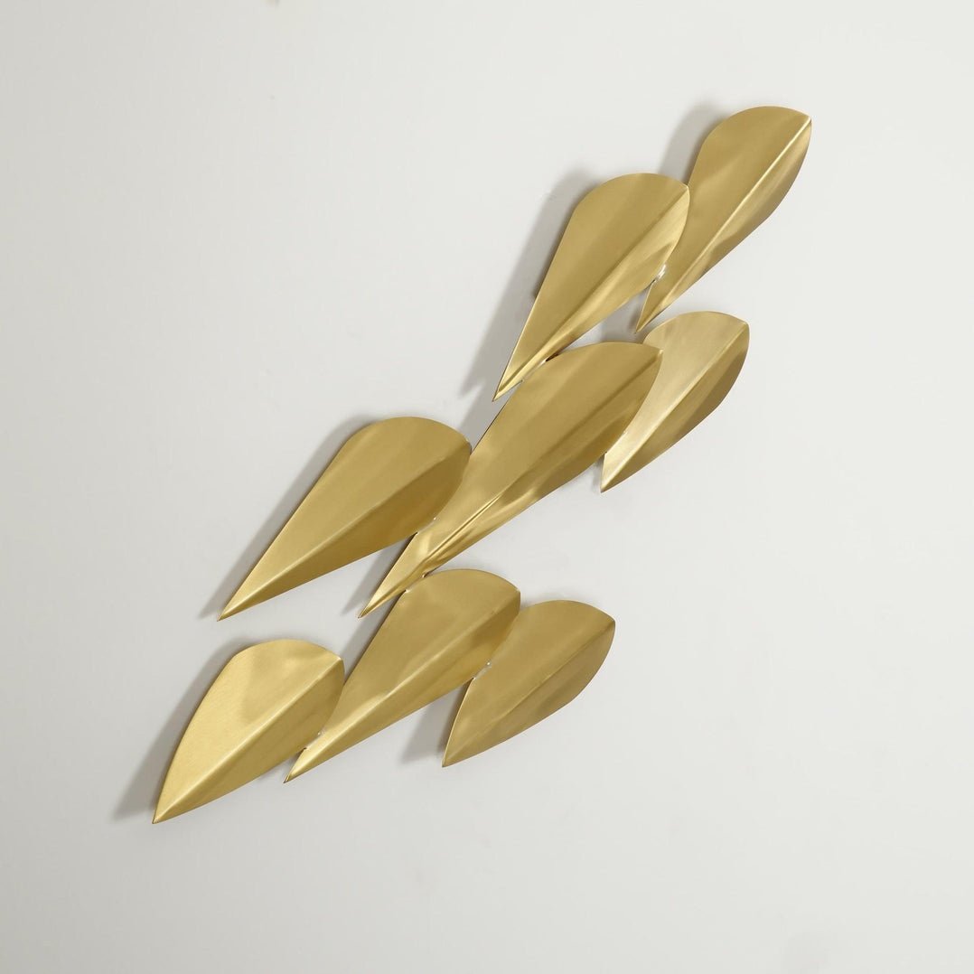 Avynis Abstract Brass Wall Light