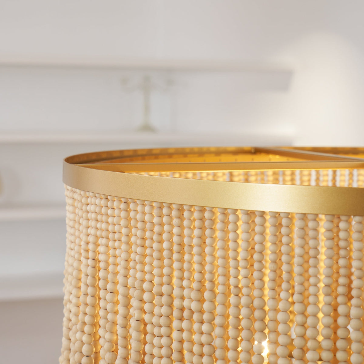 Yara Chandelier Wood and Coconut beads