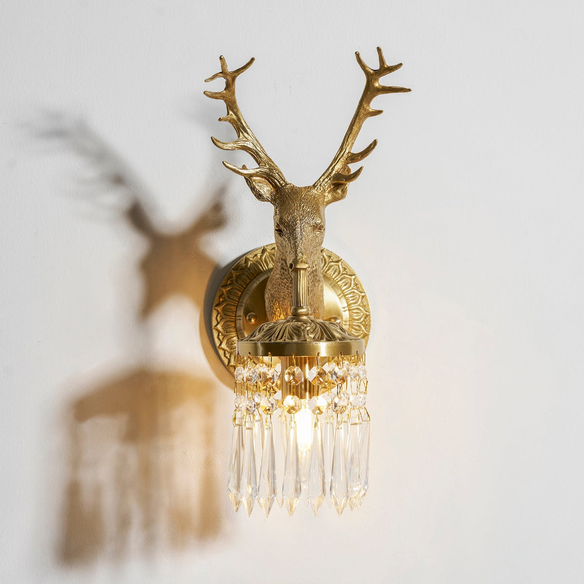 Voya Antler Crystal Indoor Wall Light